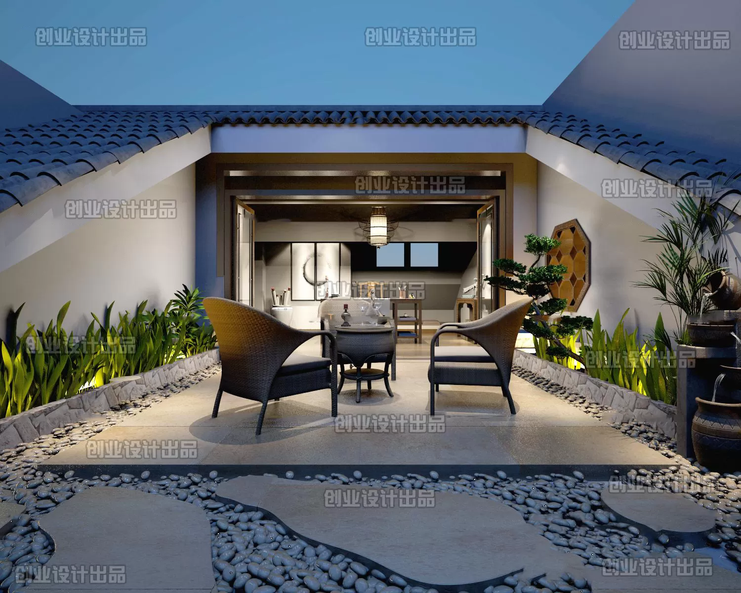 GARDERN HOME – 3D SCENES – 0132