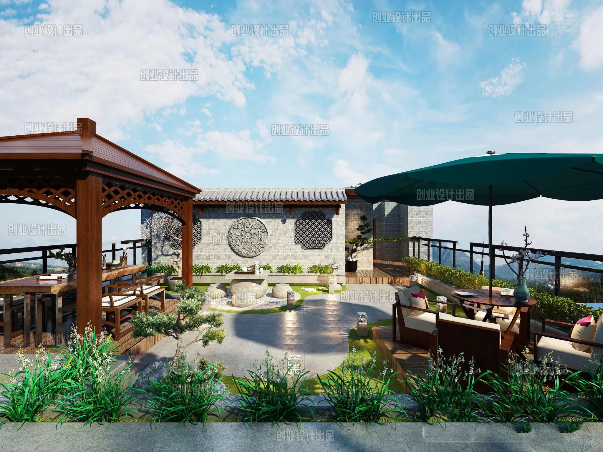 GARDERN HOME – 3D SCENES – 0133