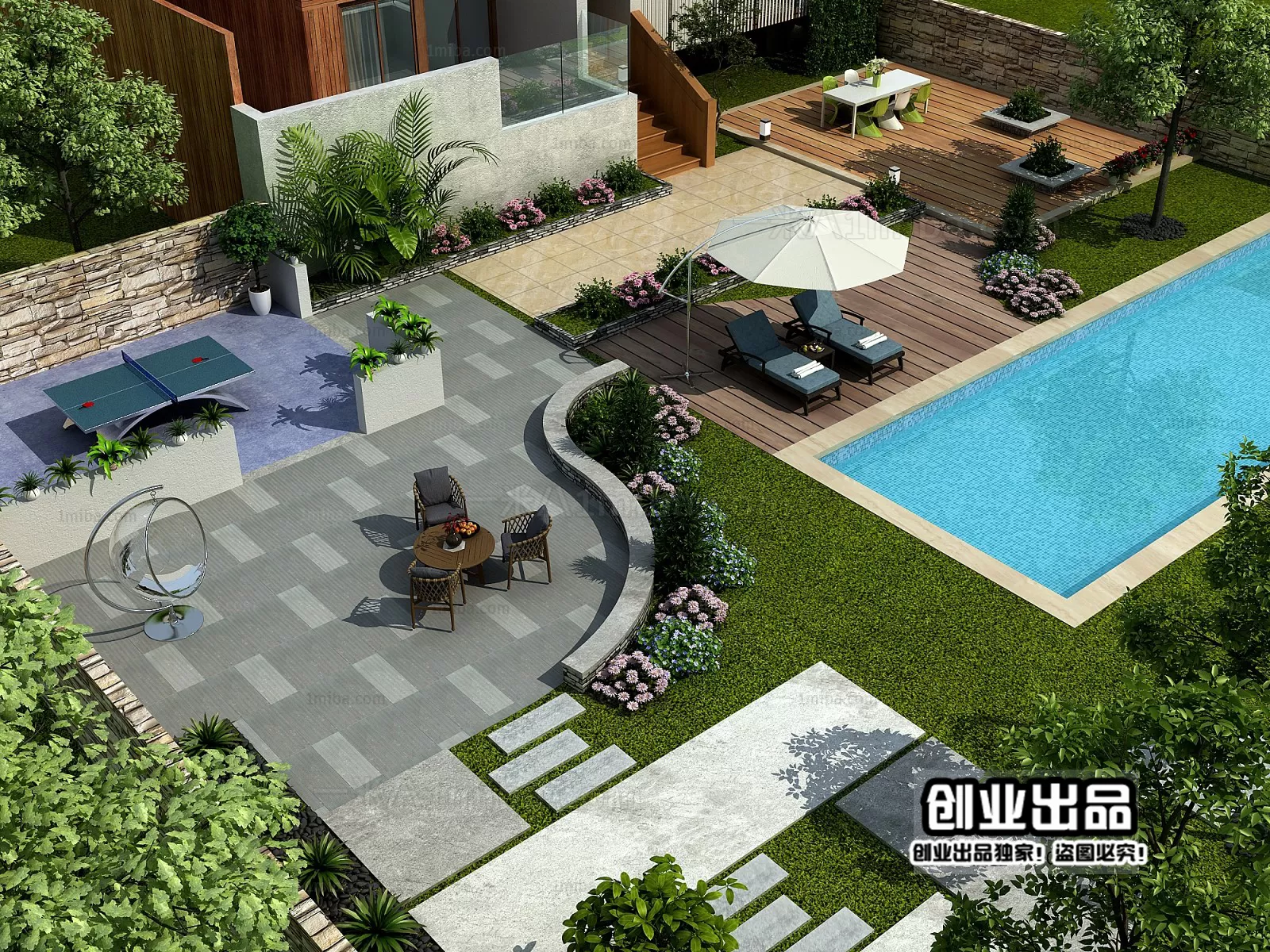 GARDERN HOME – 3D SCENES – 0135