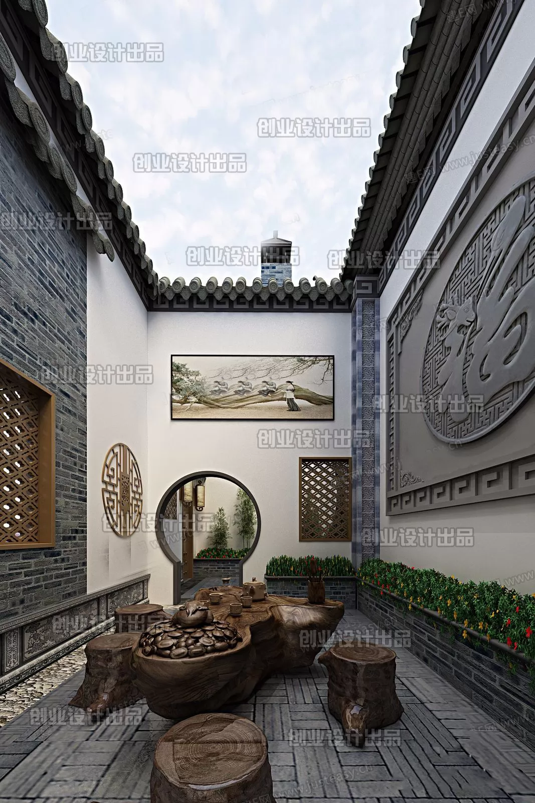 GARDERN HOME – 3D SCENES – 0138