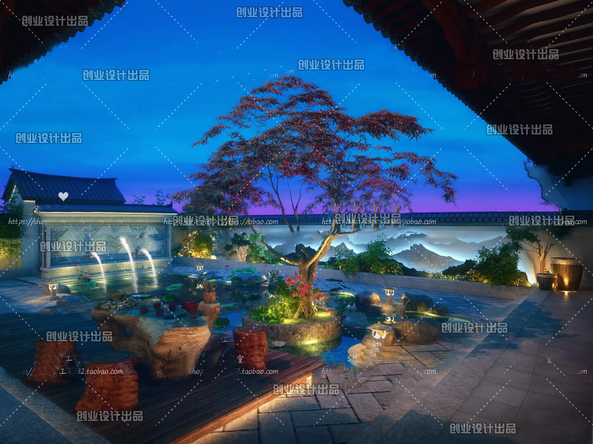 GARDERN HOME – 3D SCENES – 0147