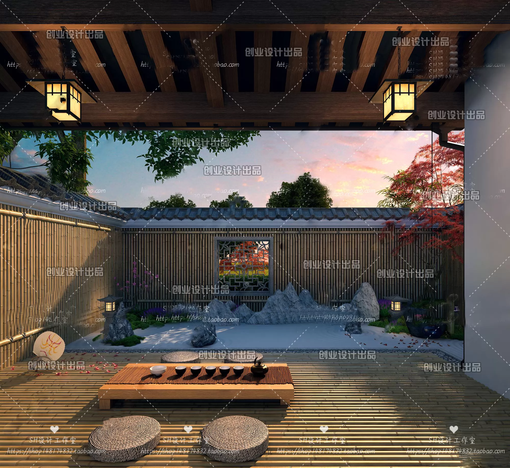 GARDERN HOME – 3D SCENES – 0148