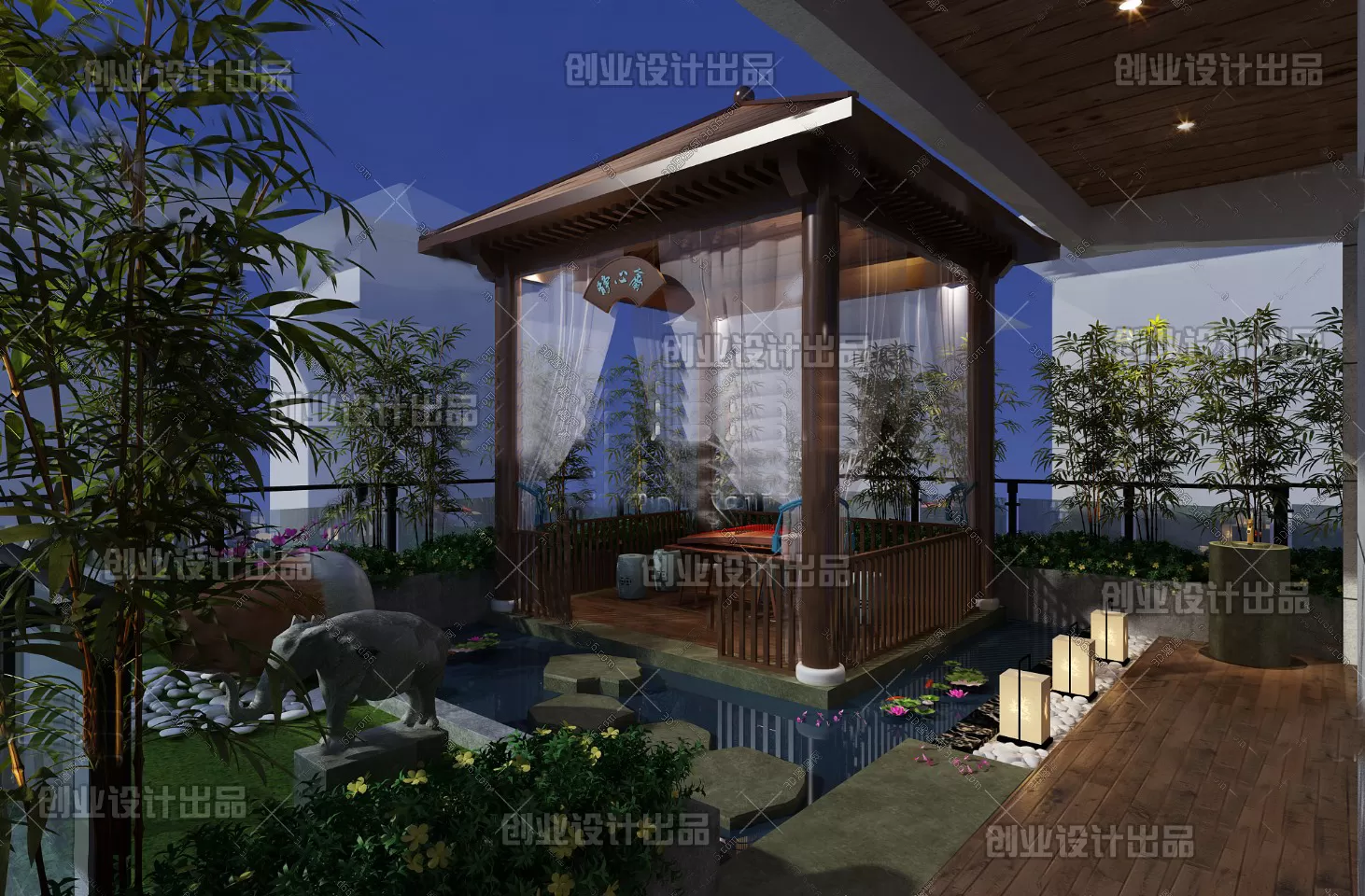 GARDERN HOME – 3D SCENES – 0149