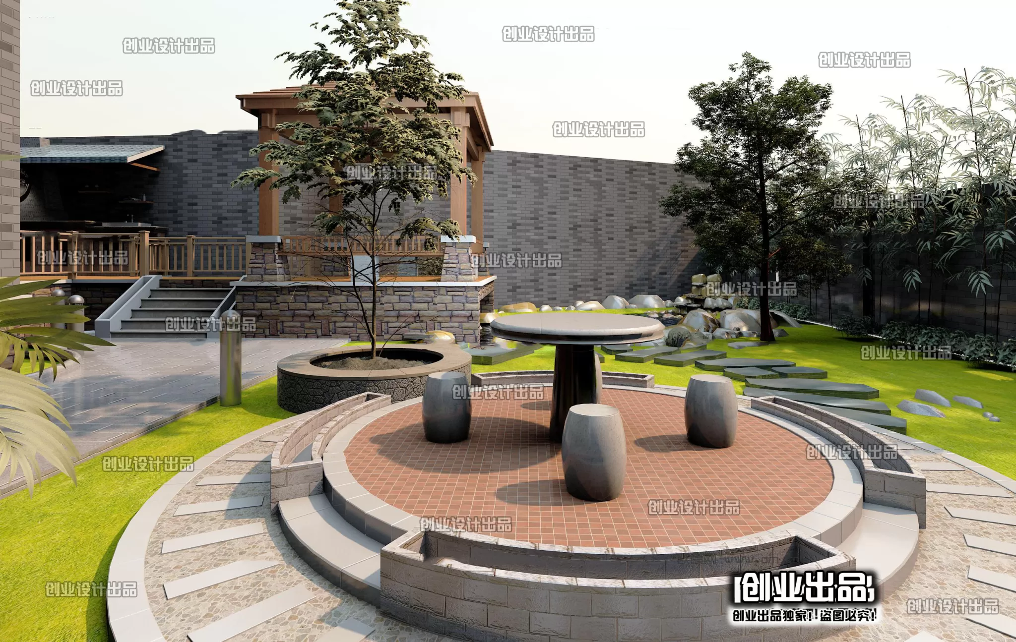 GARDERN HOME – 3D SCENES – 0153