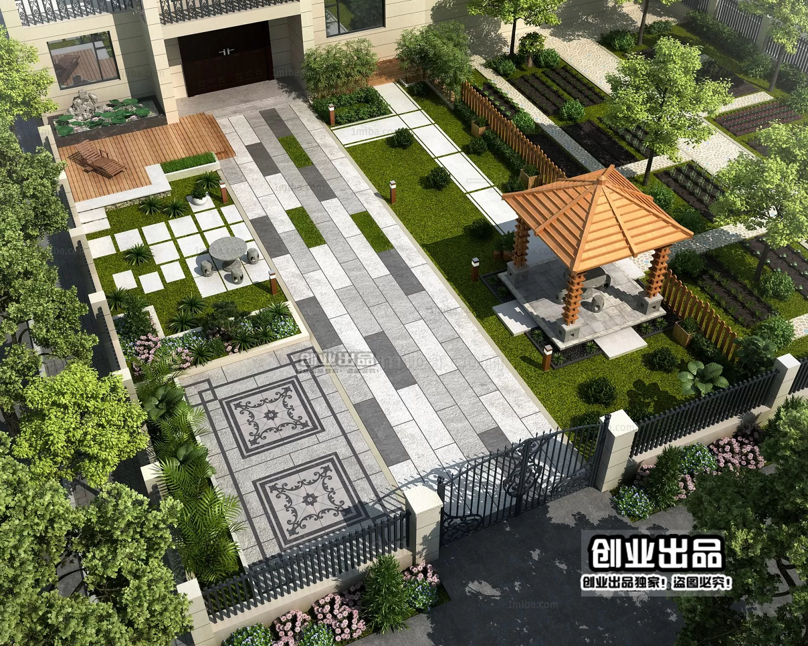 GARDERN HOME – 3D SCENES – 0155