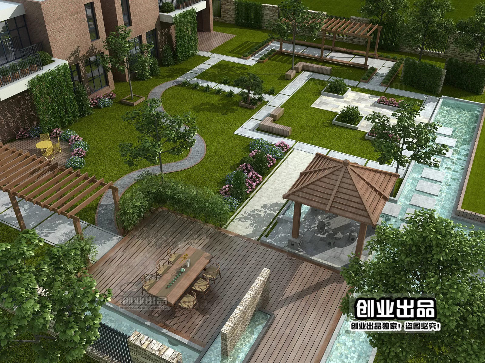 GARDERN HOME – 3D SCENES – 0156