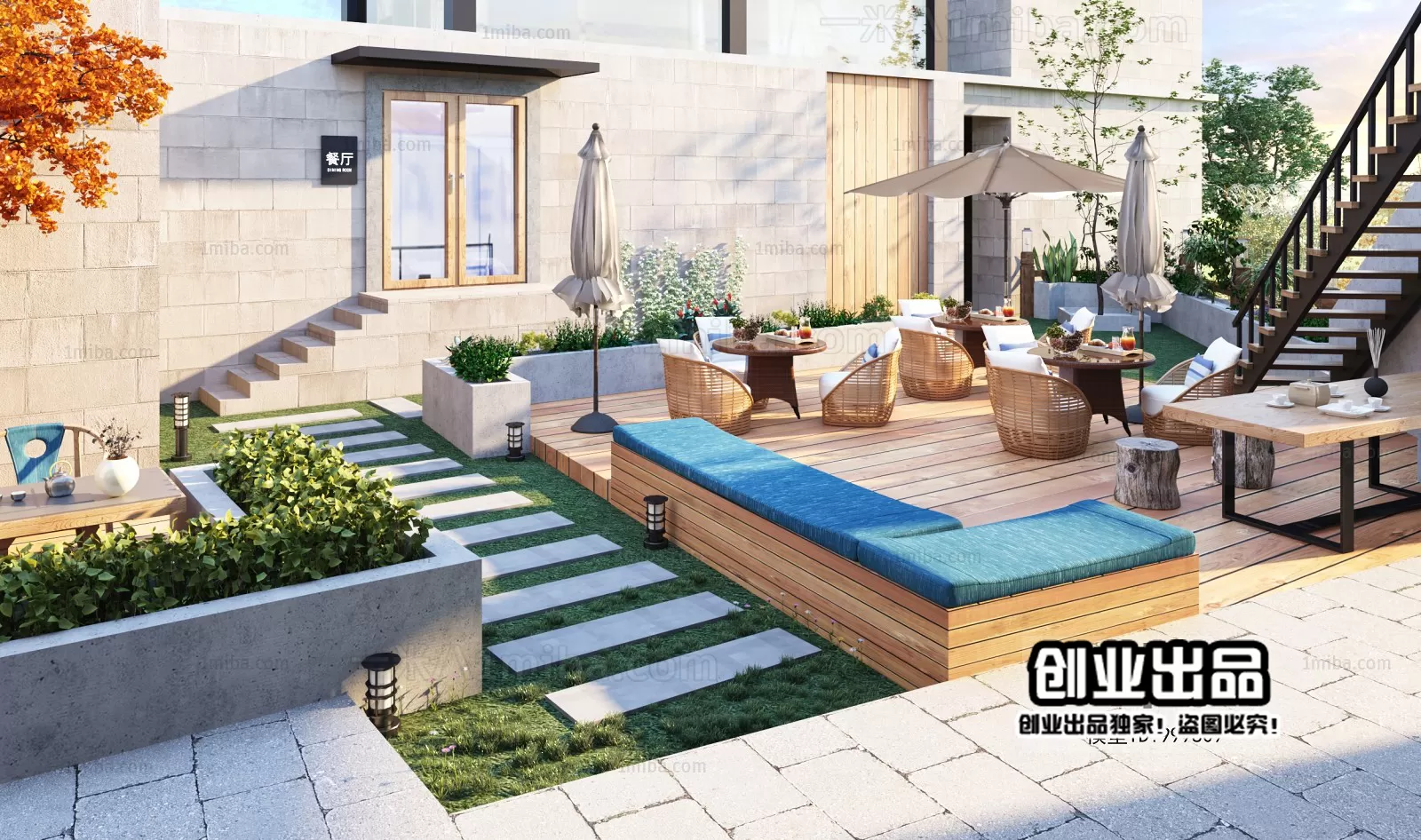 GARDERN HOME – 3D SCENES – 0158