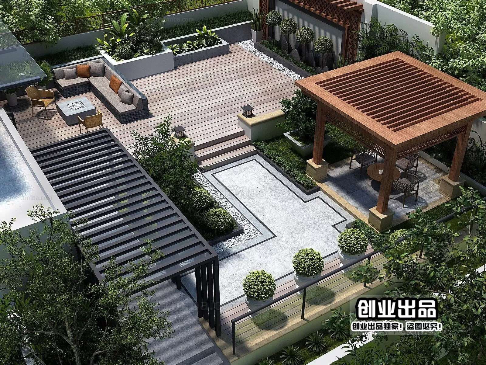 GARDERN HOME – 3D SCENES – 0159