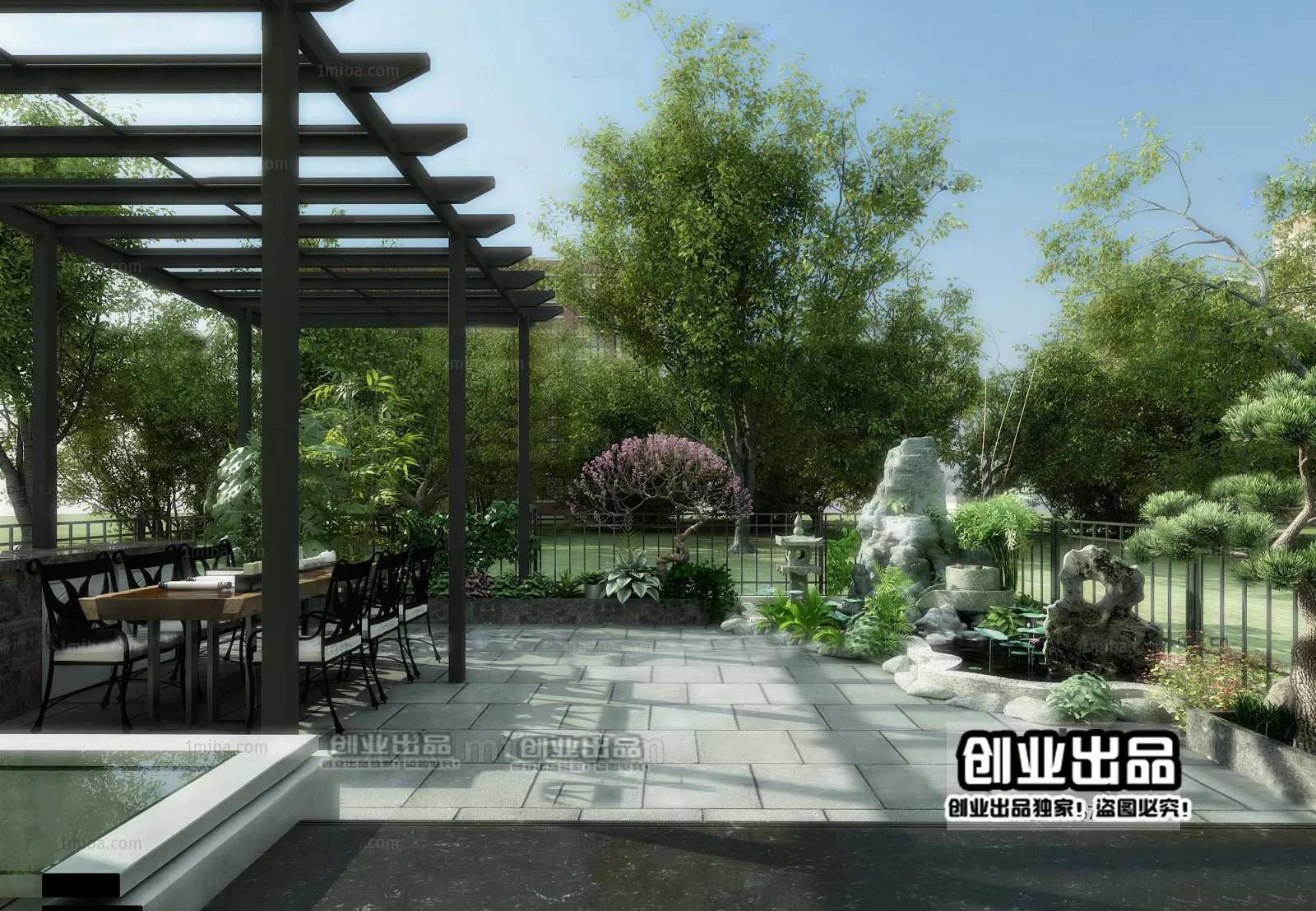 GARDERN HOME – 3D SCENES – 0163