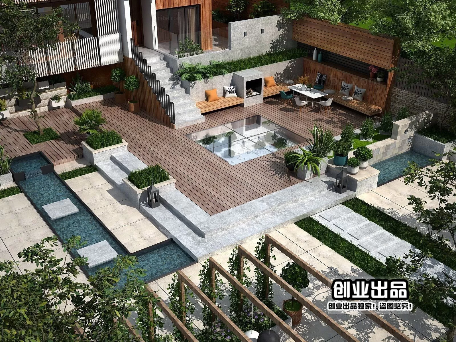 GARDERN HOME – 3D SCENES – 0171