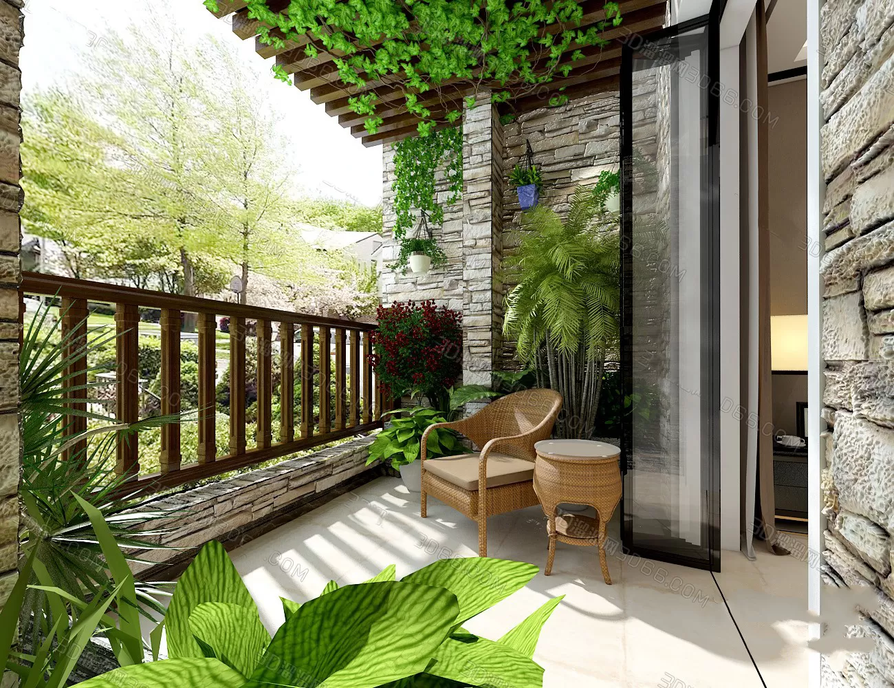 GARDERN HOME – 3D SCENES – 0178