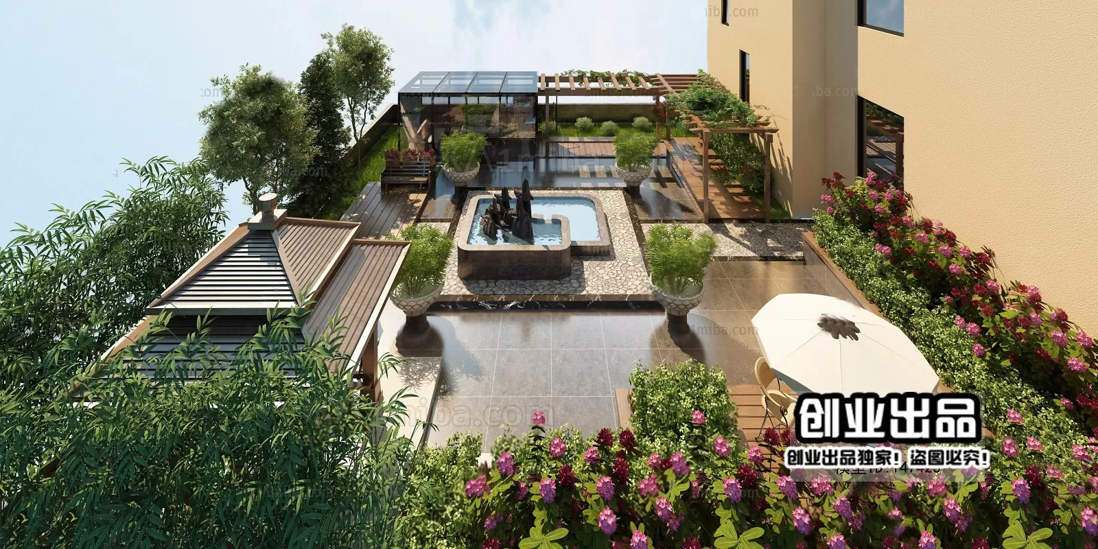 GARDERN HOME – 3D SCENES – 0182