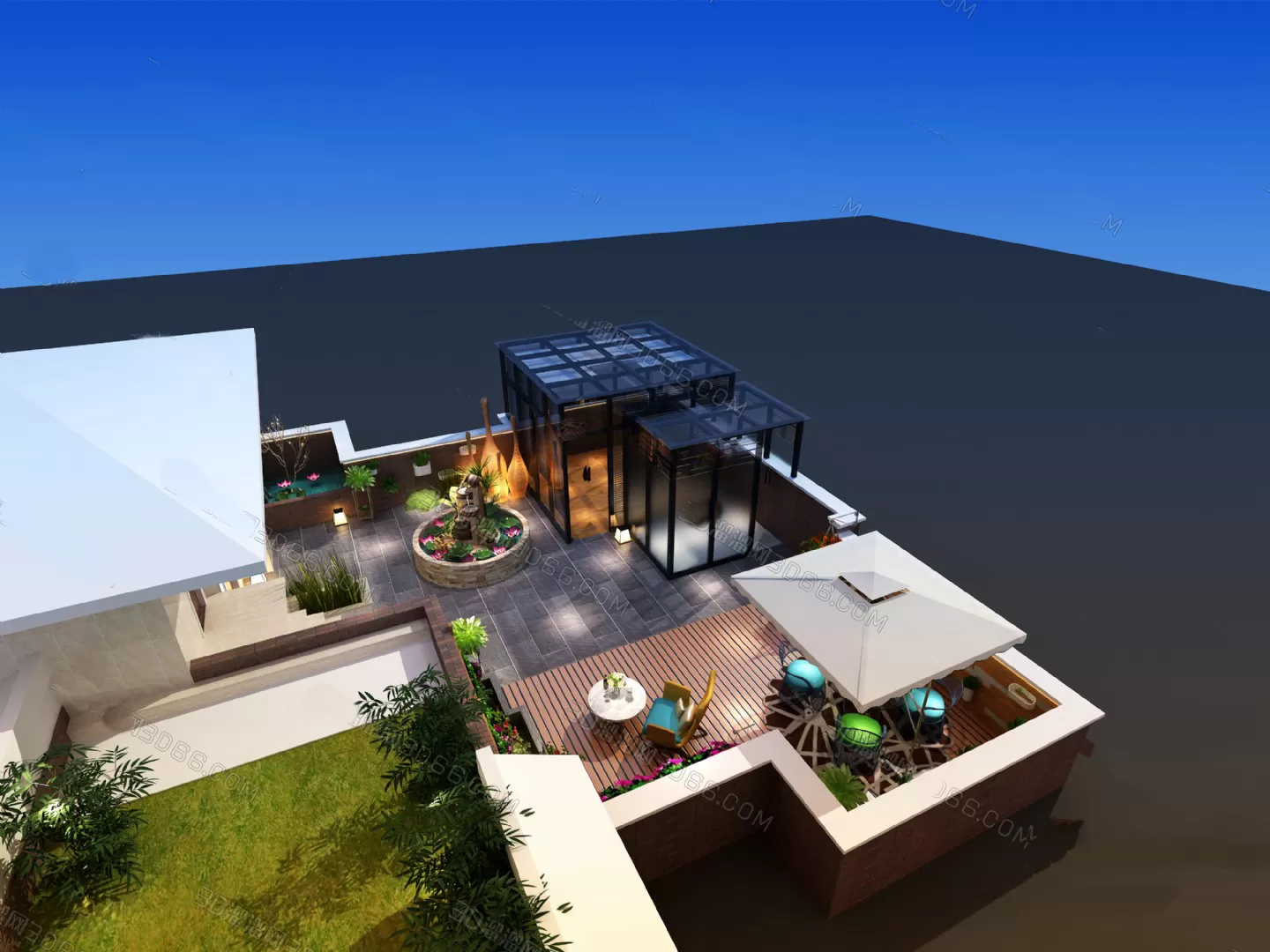 GARDERN HOME – 3D SCENES – 0184