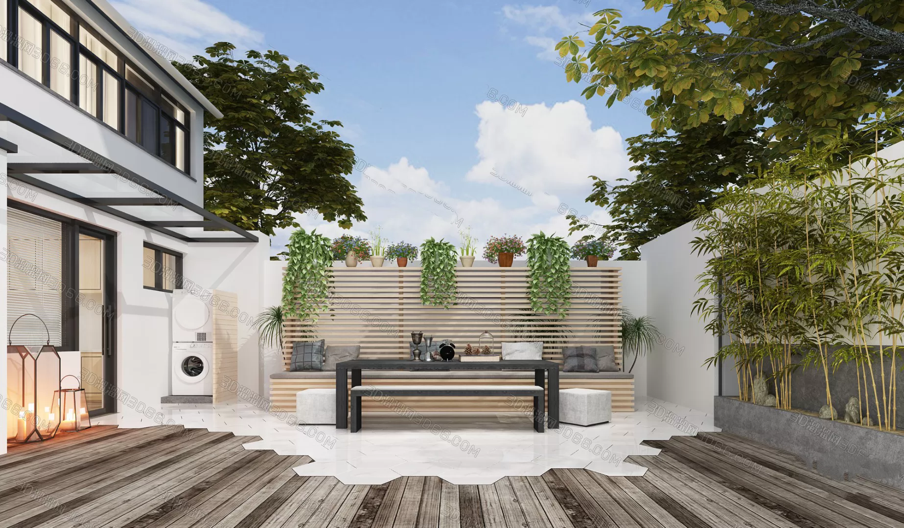 GARDERN HOME – 3D SCENES – 0186