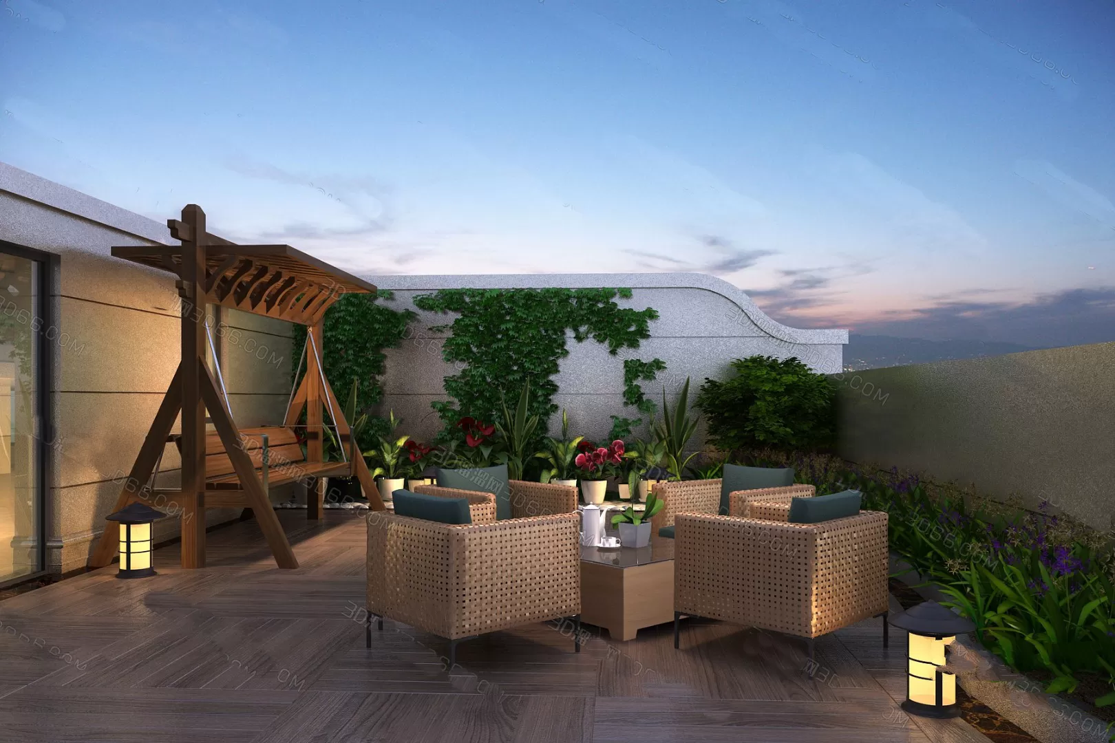 GARDERN HOME – 3D SCENES – 0187