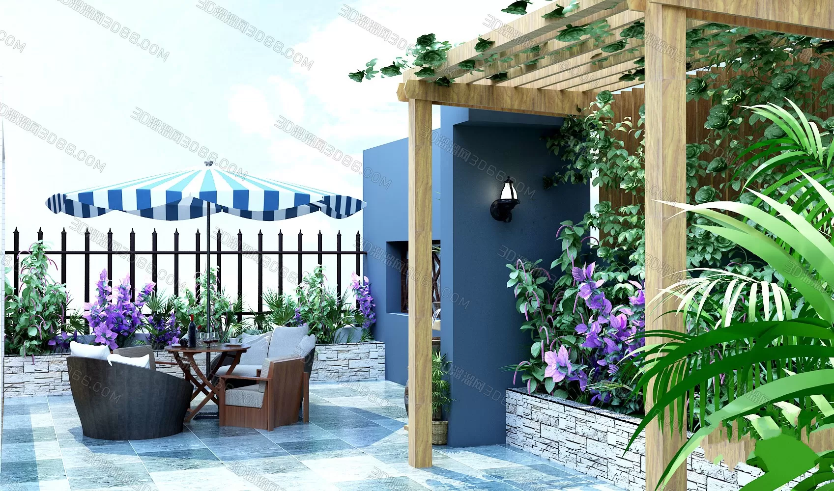 GARDERN HOME – 3D SCENES – 0189