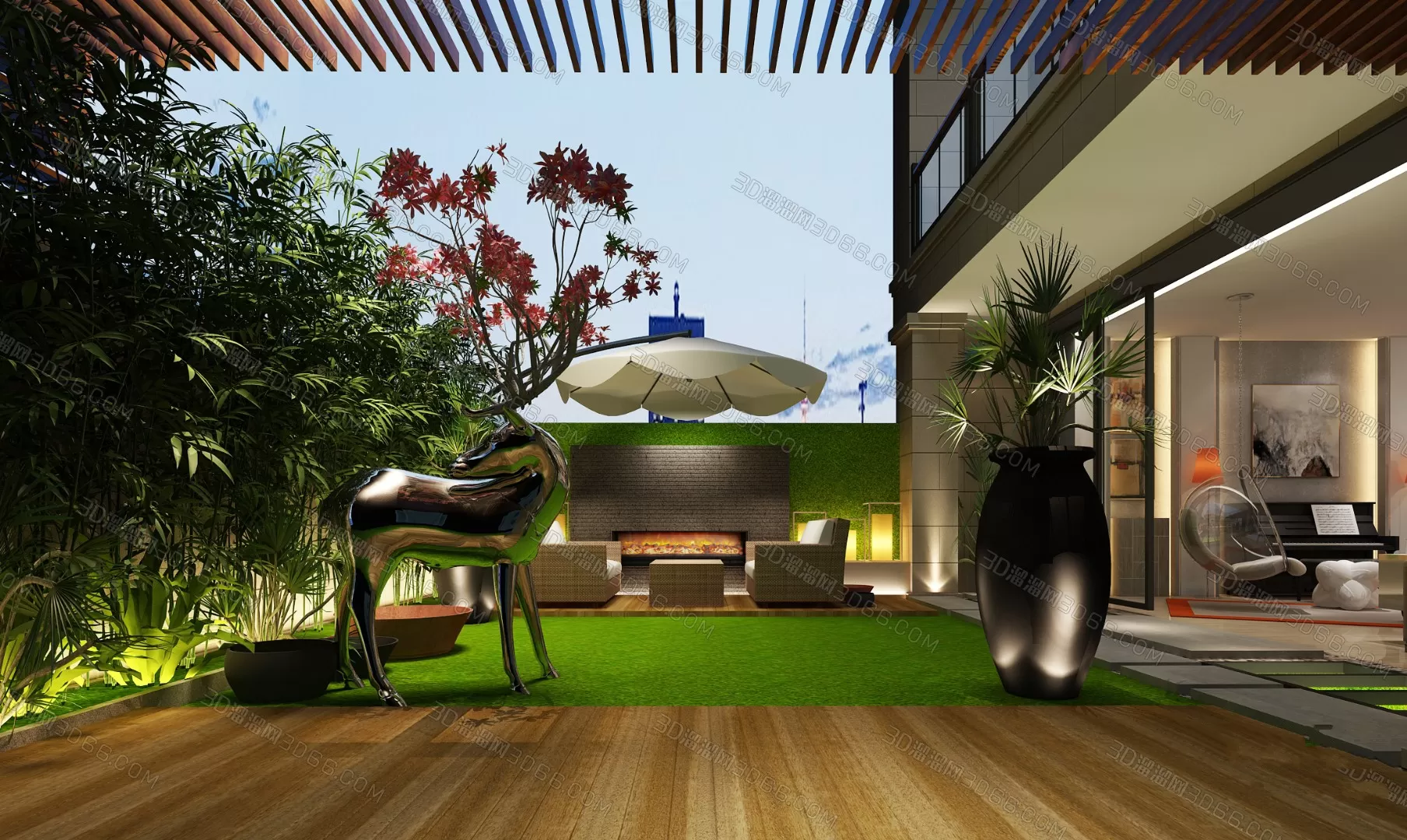 GARDERN HOME – 3D SCENES – 0190