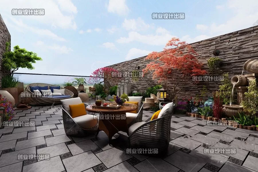 GARDERN HOME – 3D SCENES – 0195