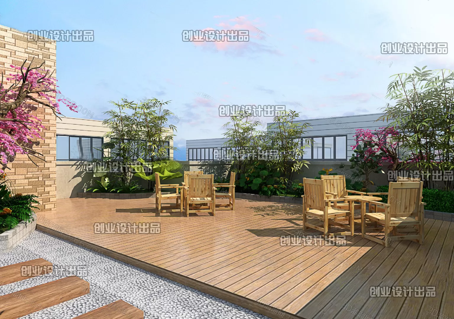 GARDERN HOME – 3D SCENES – 0208