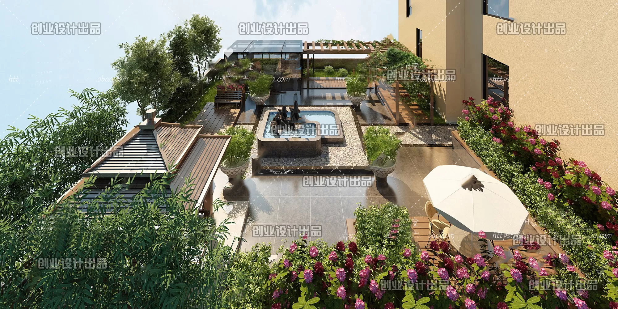 GARDERN HOME – 3D SCENES – 0209