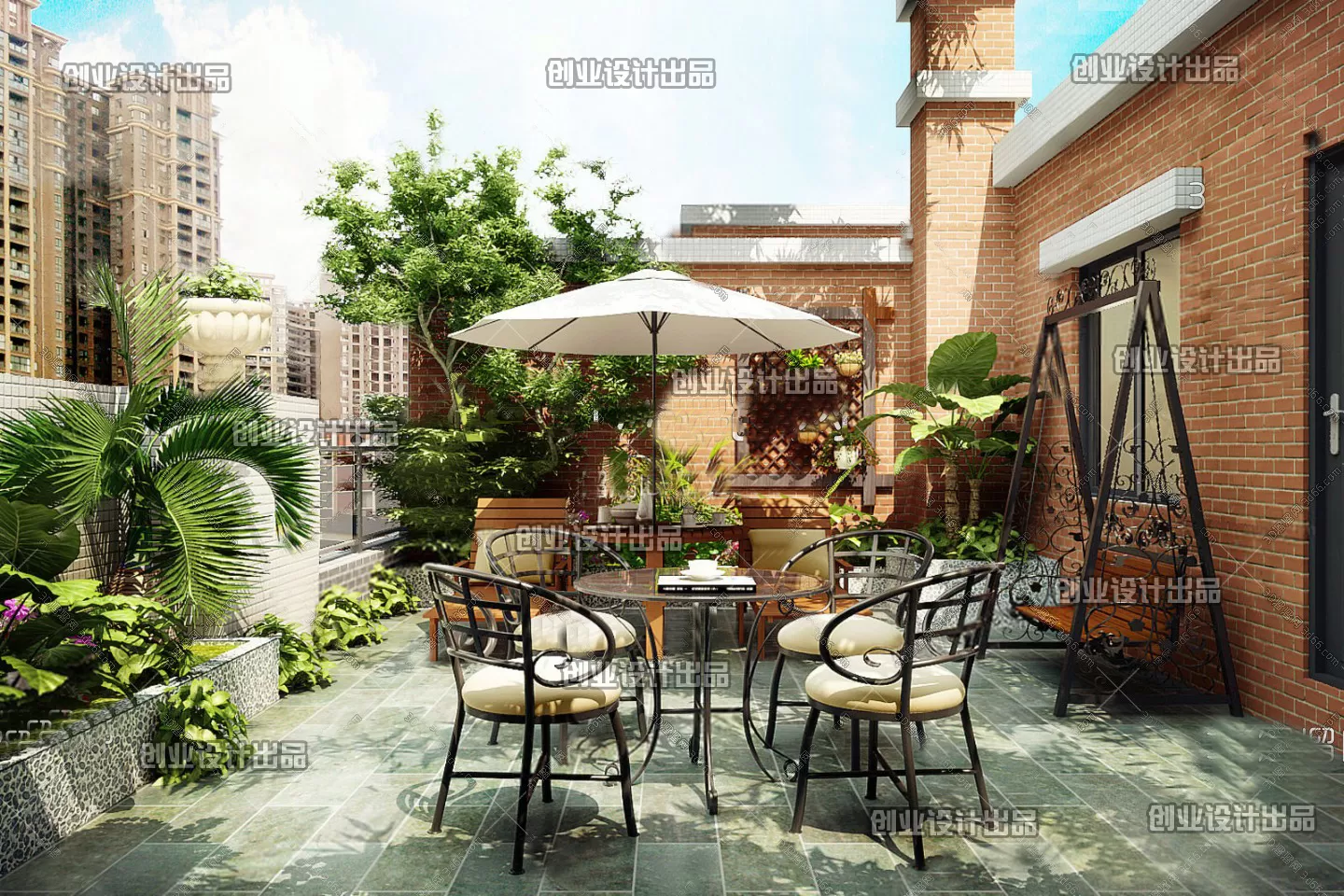 GARDERN HOME – 3D SCENES – 0210