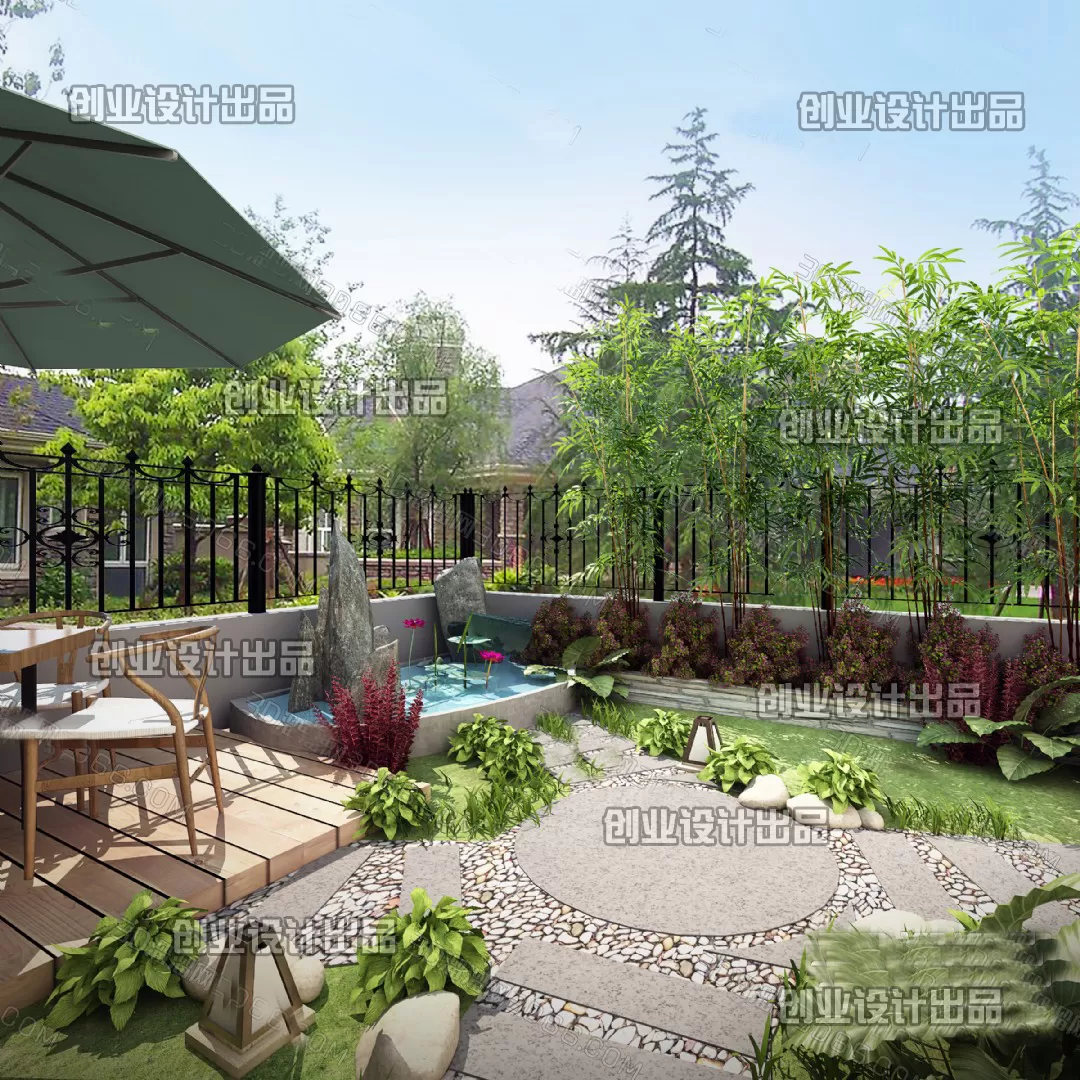 GARDERN HOME – 3D SCENES – 0213