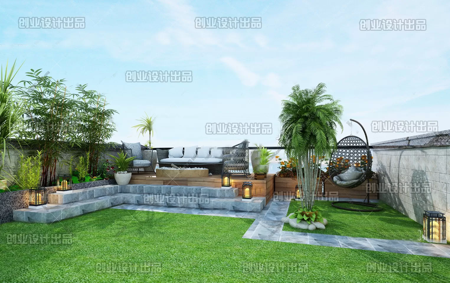 GARDERN HOME – 3D SCENES – 0221