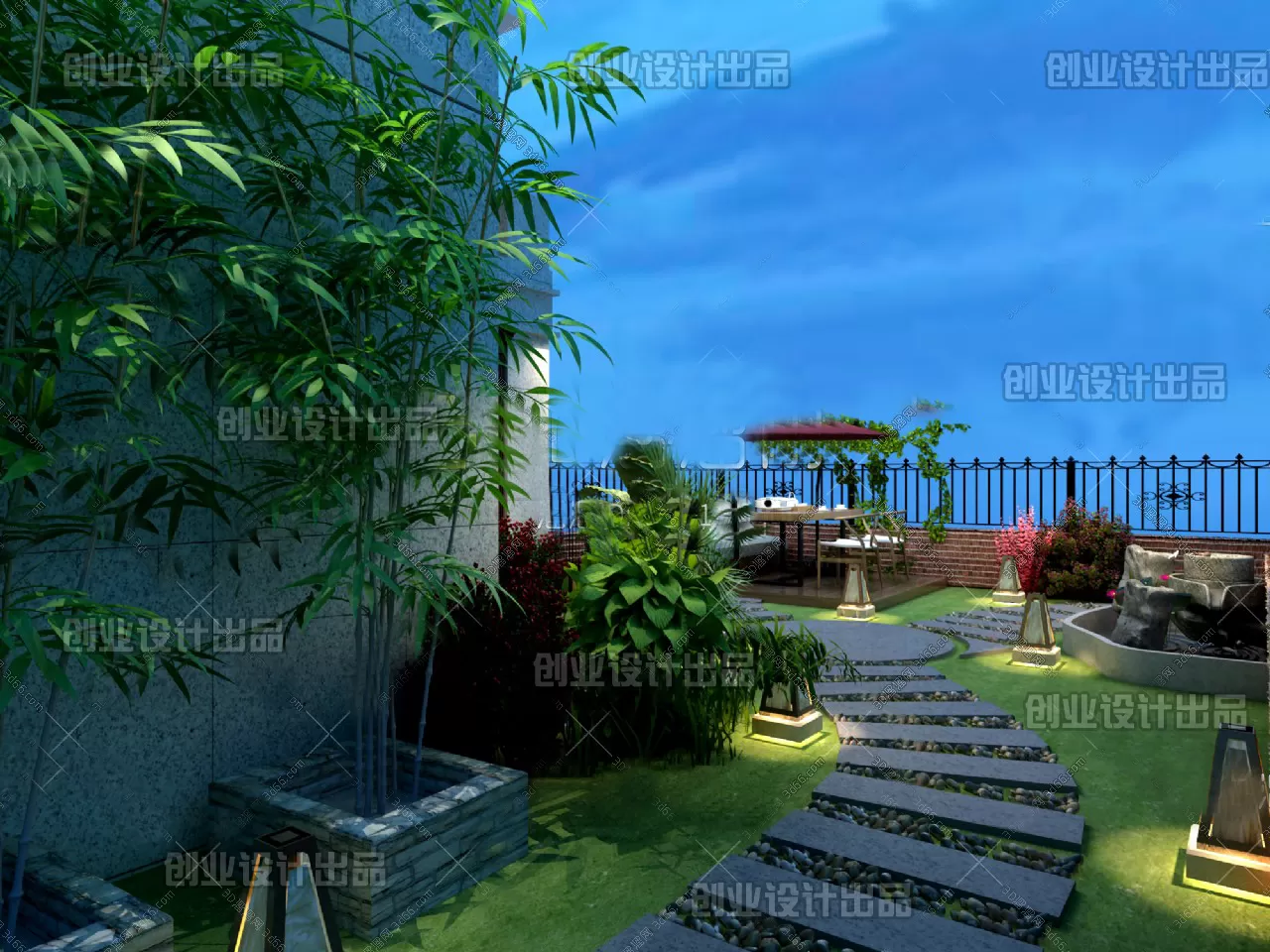GARDERN HOME – 3D SCENES – 0222