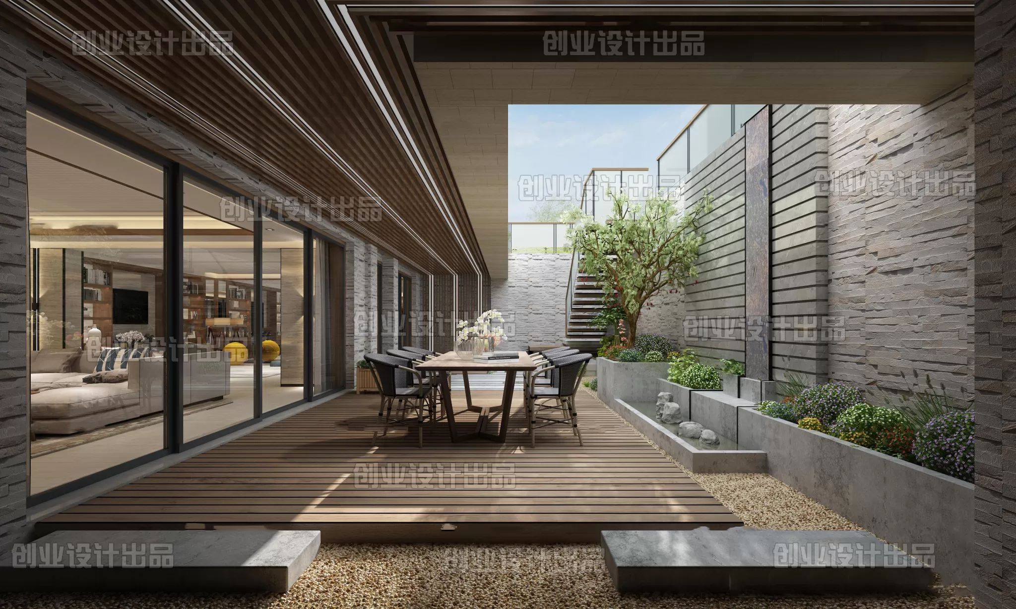 GARDERN HOME – 3D SCENES – 0225