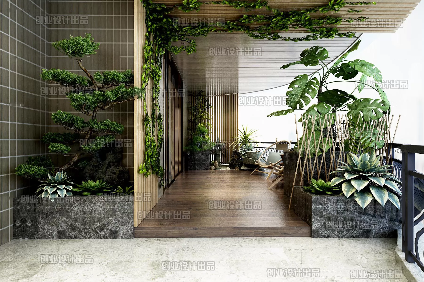 GARDERN HOME – 3D SCENES – 0227