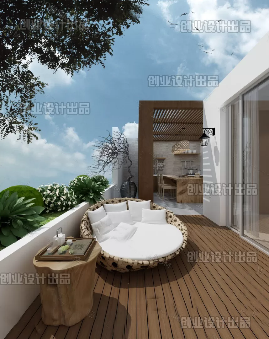 GARDERN HOME – 3D SCENES – 0228