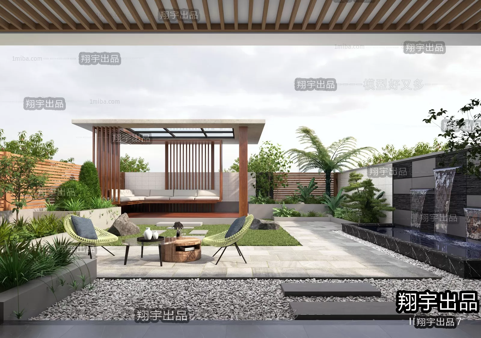 GARDERN HOME – 3D SCENES – 0231