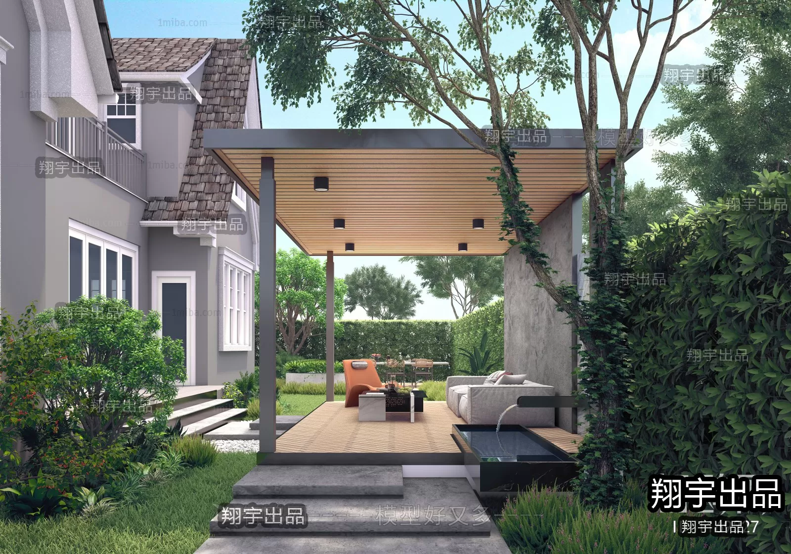 GARDERN HOME – 3D SCENES – 0235