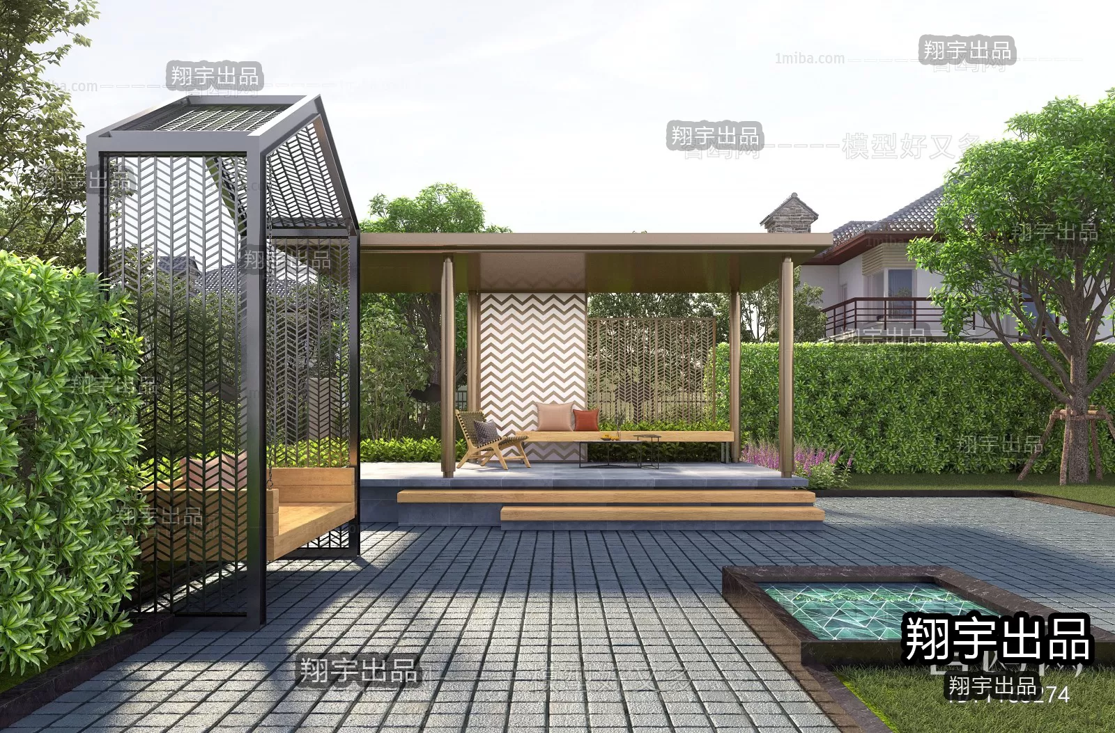 GARDERN HOME – 3D SCENES – 0236