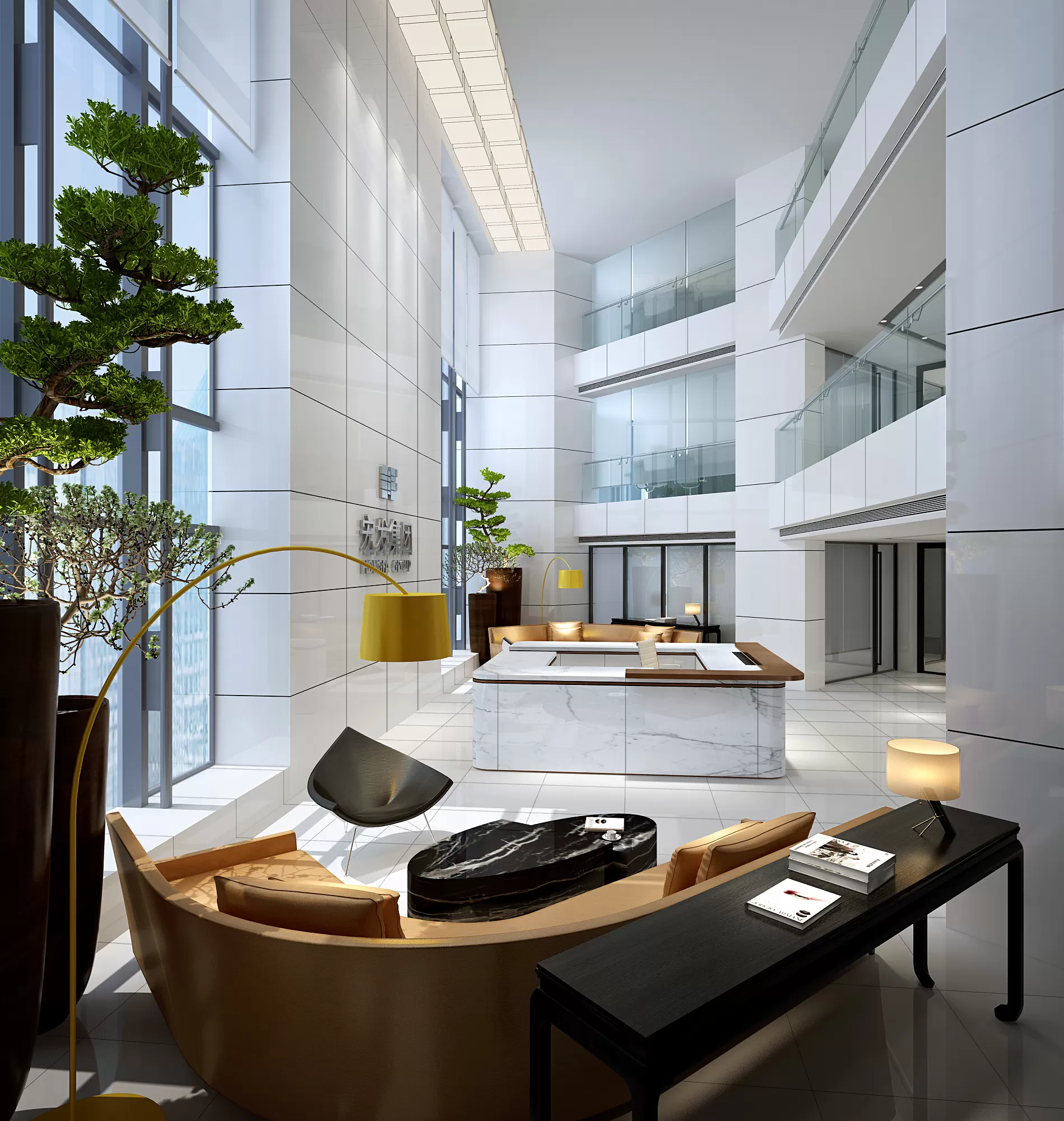 3D OFFICE INTERIOR (VRAY) – WORKSPACE 3D SCENES – 074