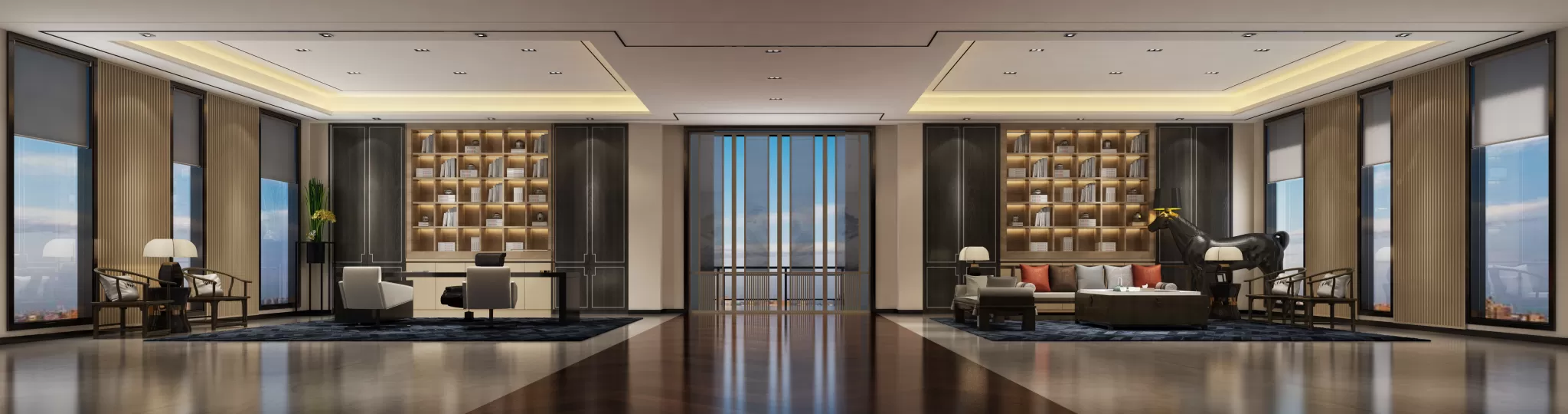 3D OFFICE INTERIOR (VRAY) – MANAGER ROOM 3D SCENES – 081