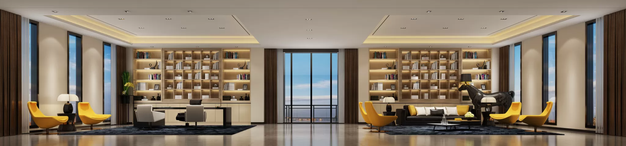 3D OFFICE INTERIOR (VRAY) – MANAGER ROOM 3D SCENES – 082