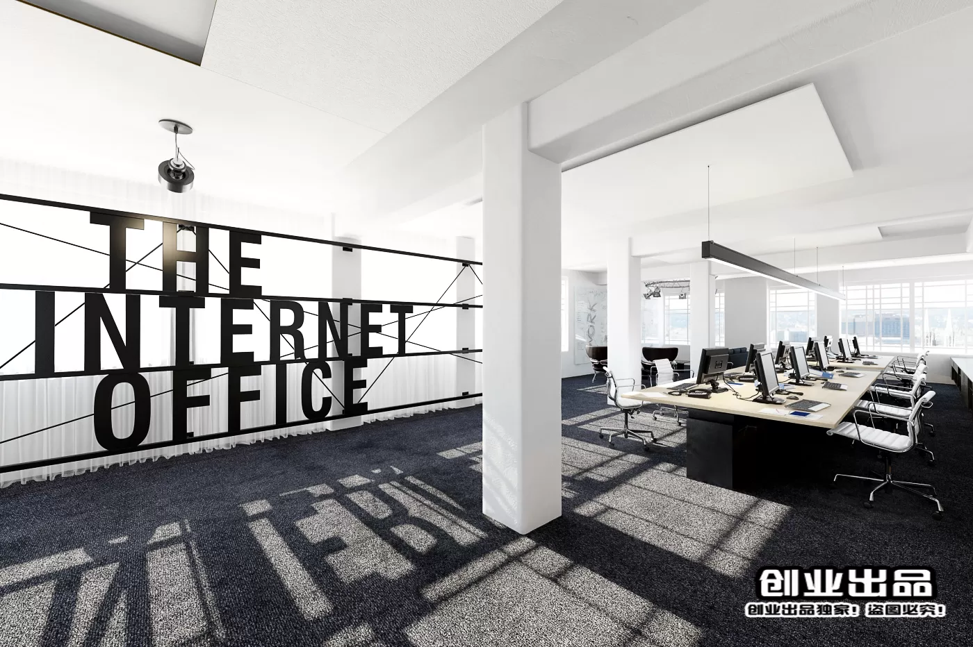 3D OFFICE INTERIOR (VRAY) – MEETING ROOM 3D SCENES – 072