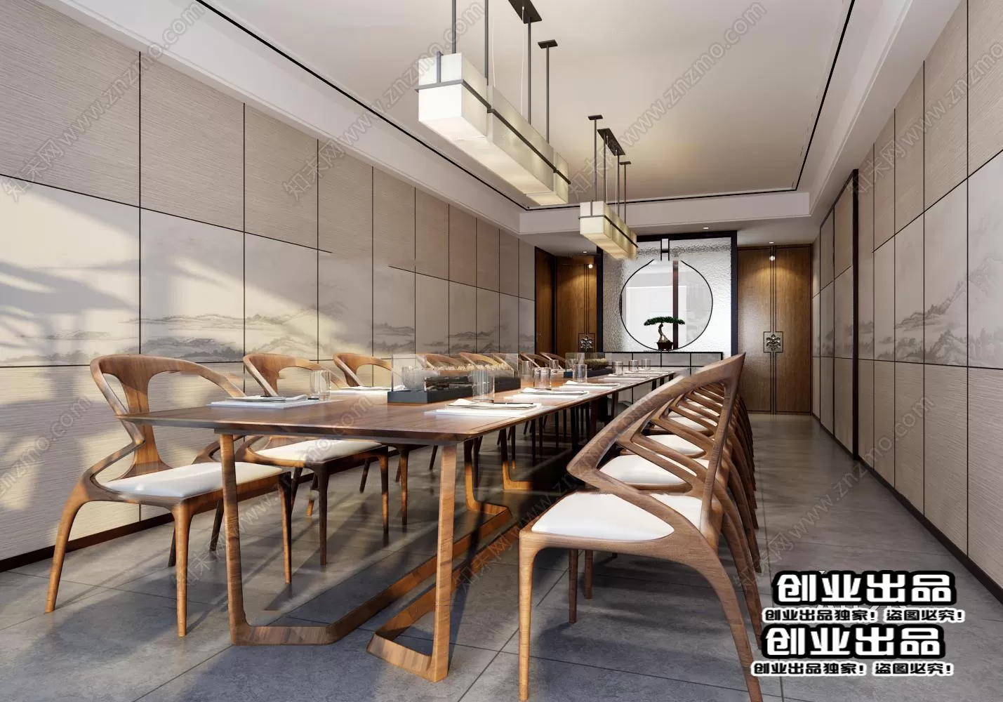 3D OFFICE INTERIOR (VRAY) – MEETING ROOM 3D SCENES – 092