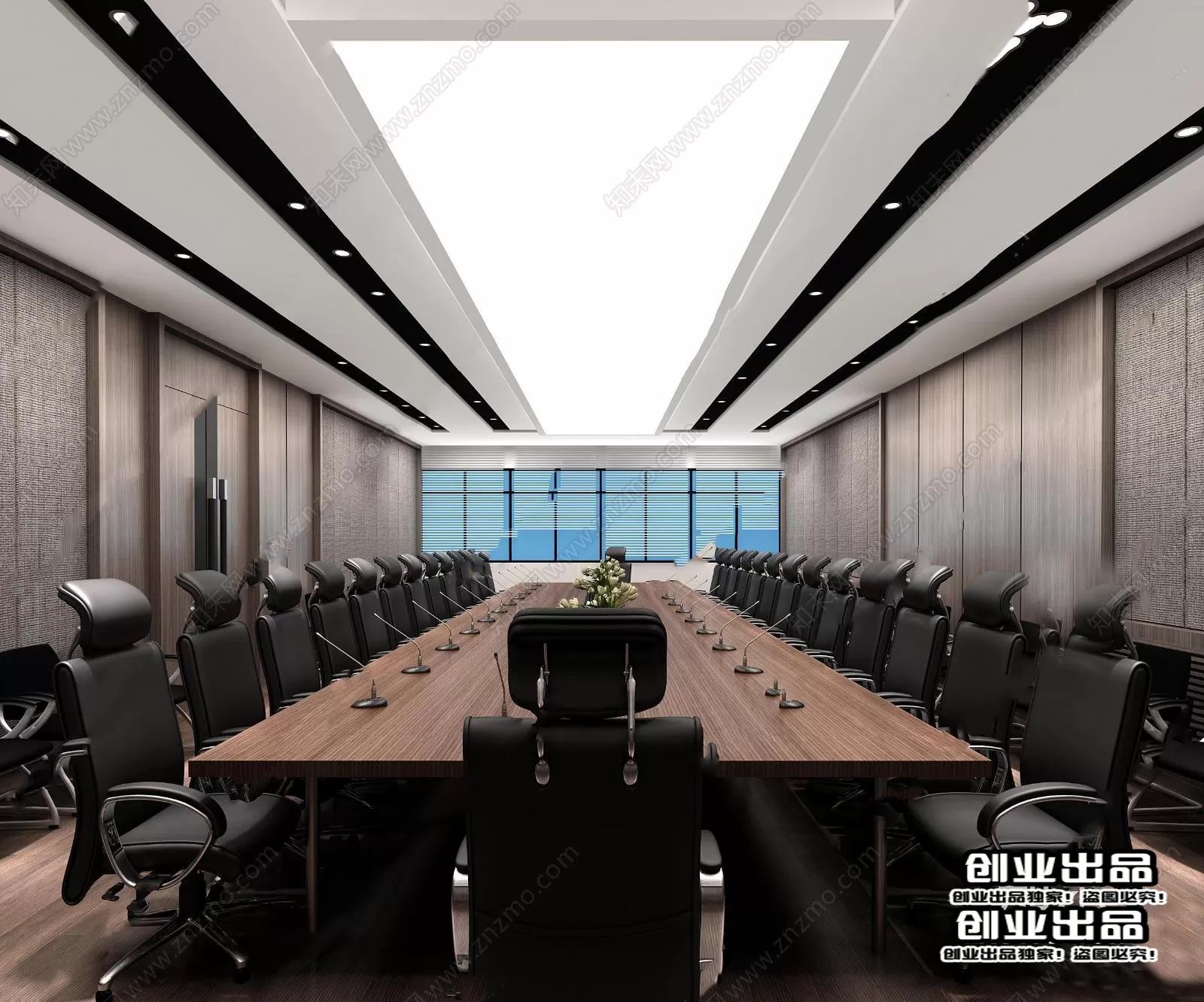 3D OFFICE INTERIOR (VRAY) – MEETING ROOM 3D SCENES – 102