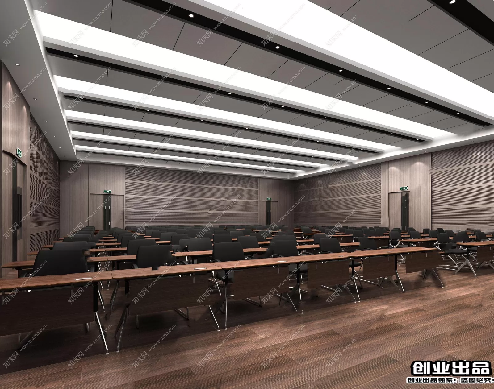 3D OFFICE INTERIOR (VRAY) – MEETING ROOM 3D SCENES – 104