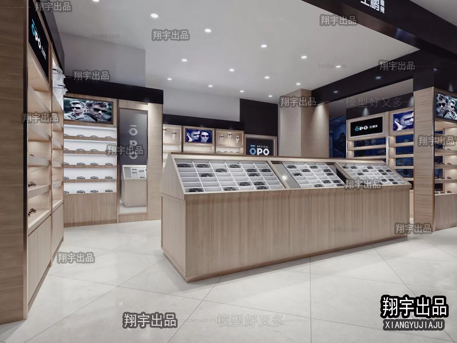 3D RETAILS INTERIOR (VRAY) – GLASSES 3D SCENES – 007