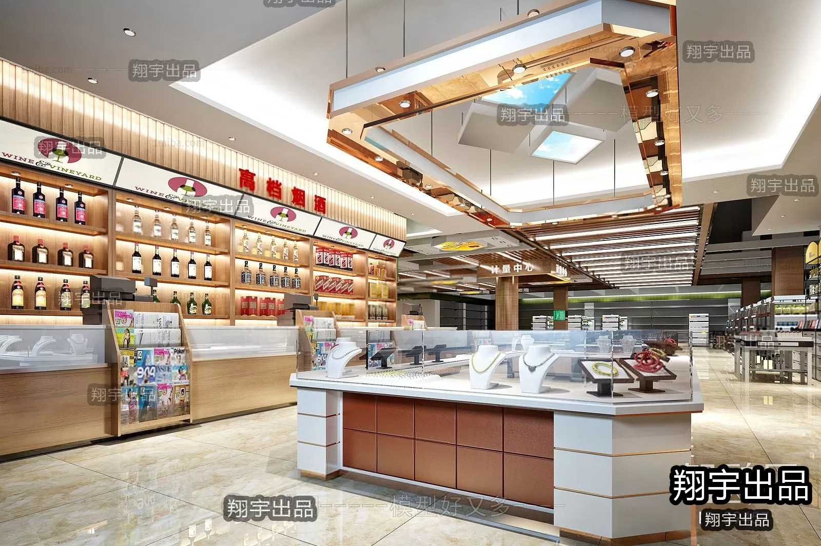 3D RETAILS INTERIOR (VRAY) – JEWELRY 3D SCENES – 003