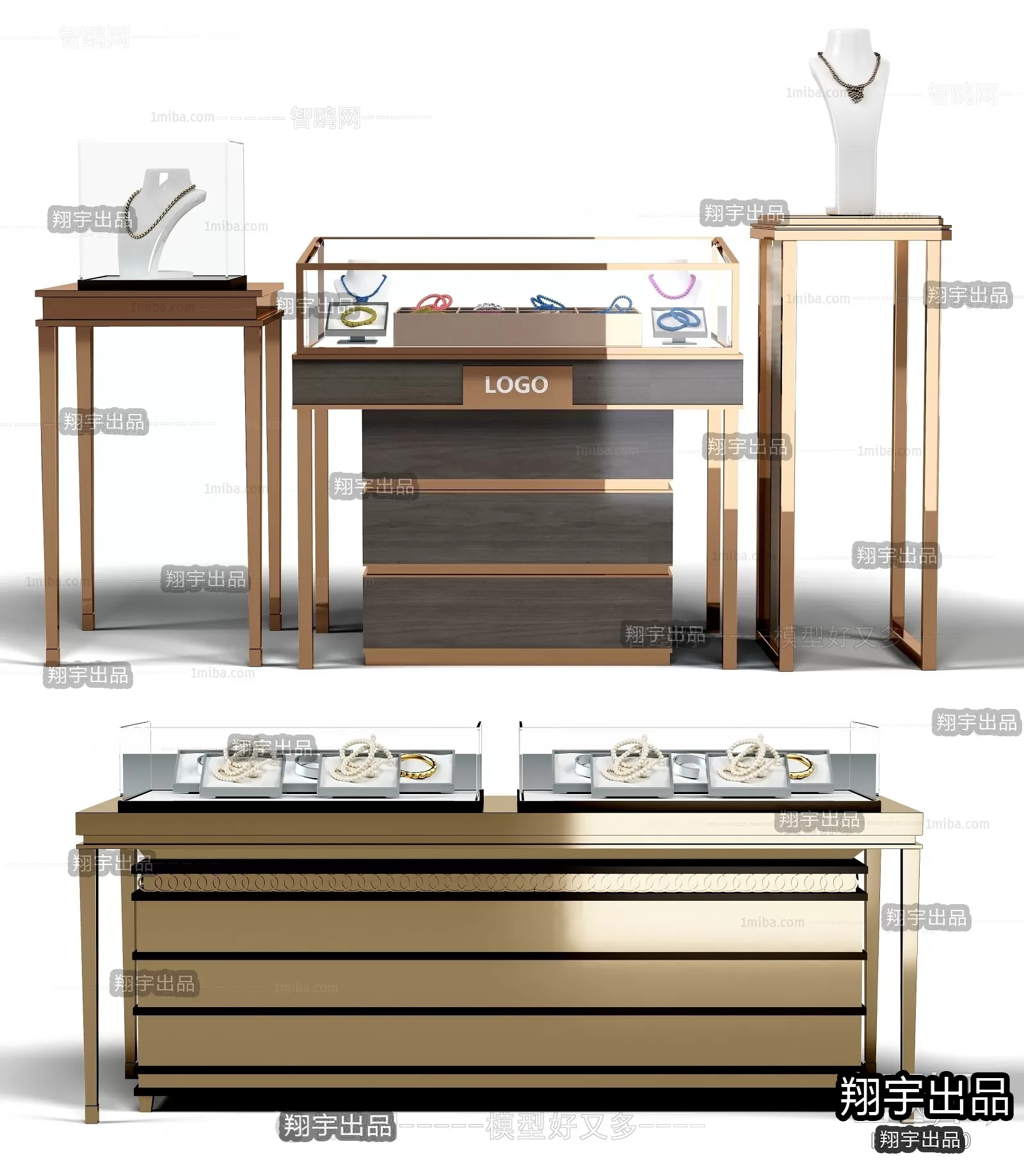 3D RETAILS INTERIOR (VRAY) – JEWELRY 3D SCENES – 008