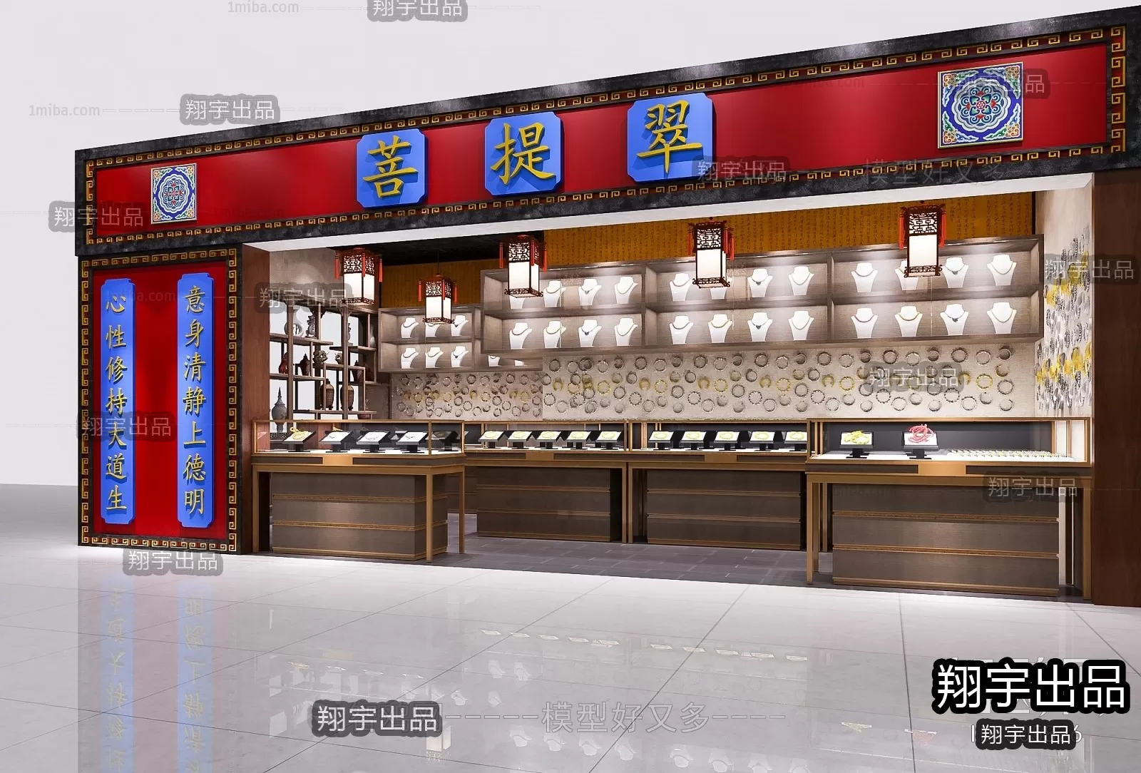 3D RETAILS INTERIOR (VRAY) – JEWELRY 3D SCENES – 013