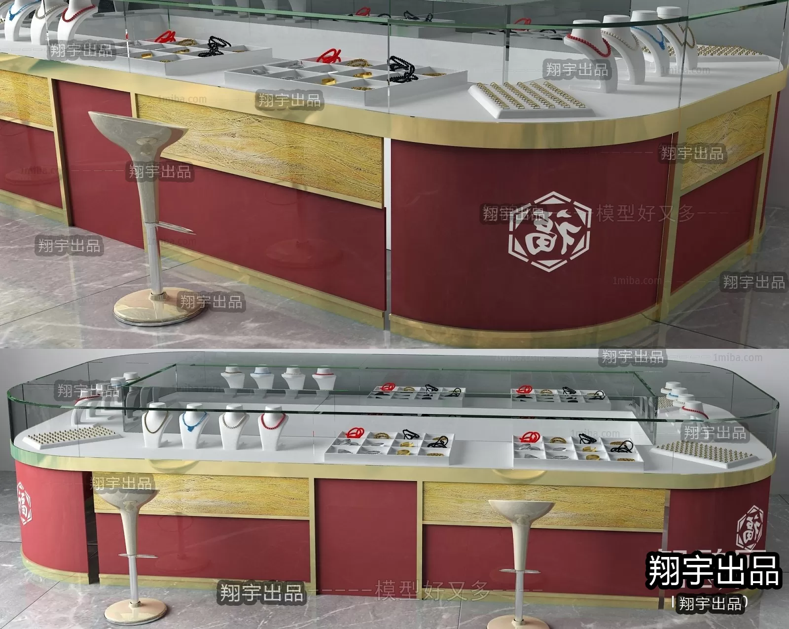 3D RETAILS INTERIOR (VRAY) – JEWELRY 3D SCENES – 014