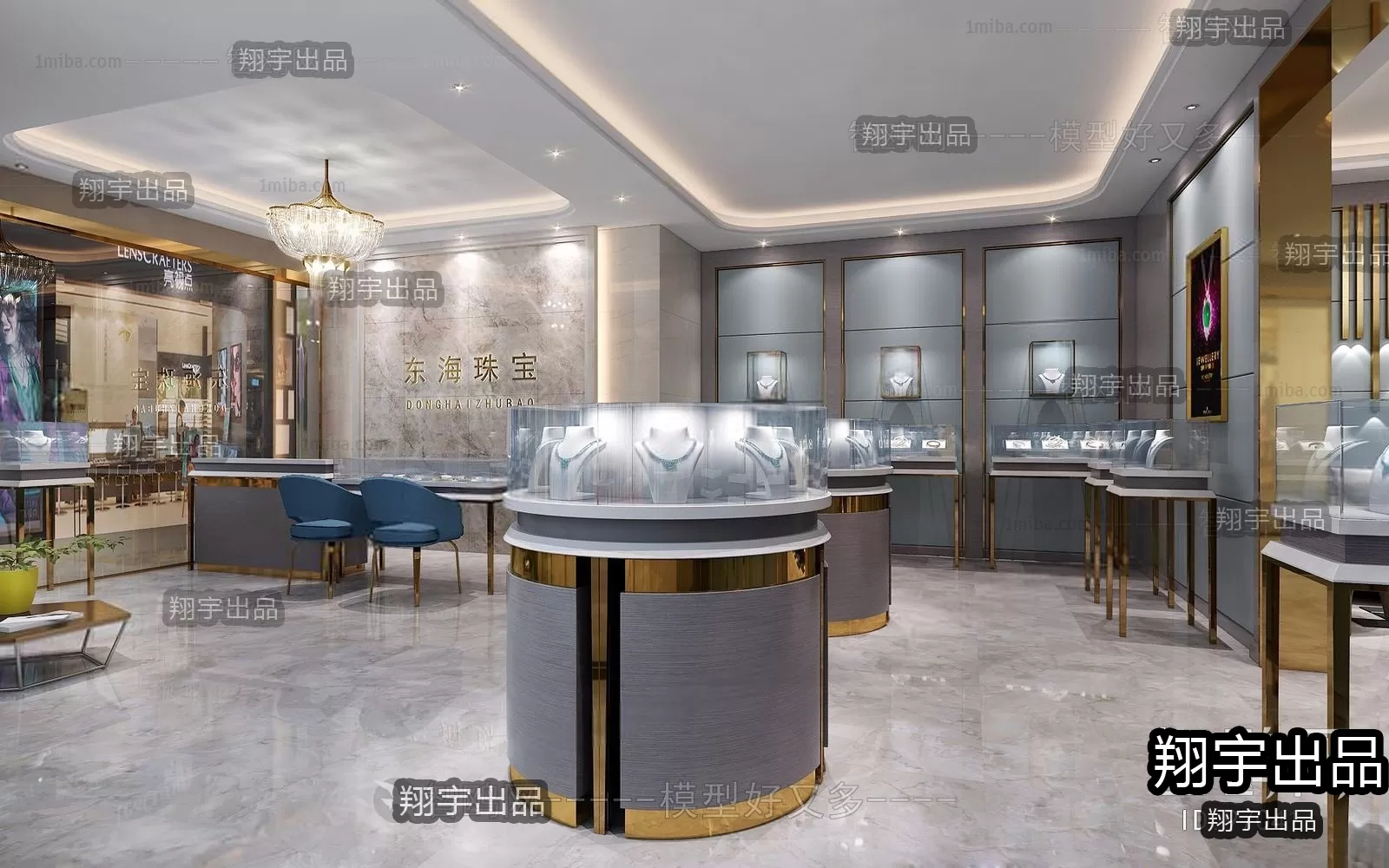 3D RETAILS INTERIOR (VRAY) – JEWELRY 3D SCENES – 015