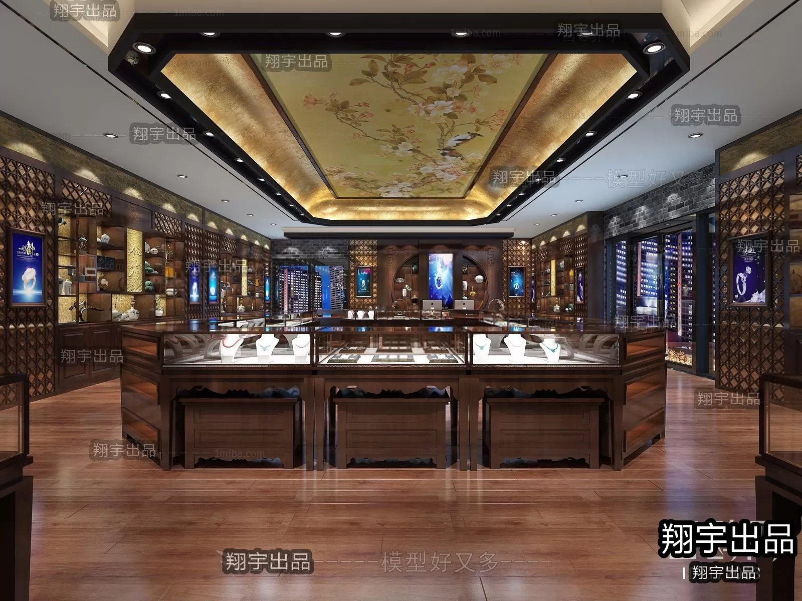 3D RETAILS INTERIOR (VRAY) – JEWELRY 3D SCENES – 018