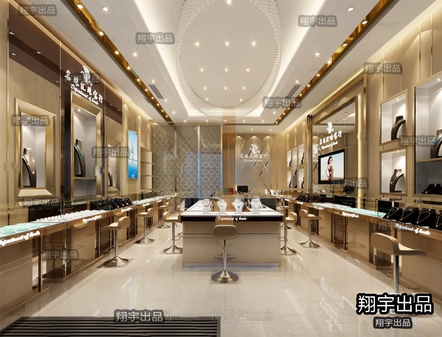 3D RETAILS INTERIOR (VRAY) – JEWELRY 3D SCENES – 024