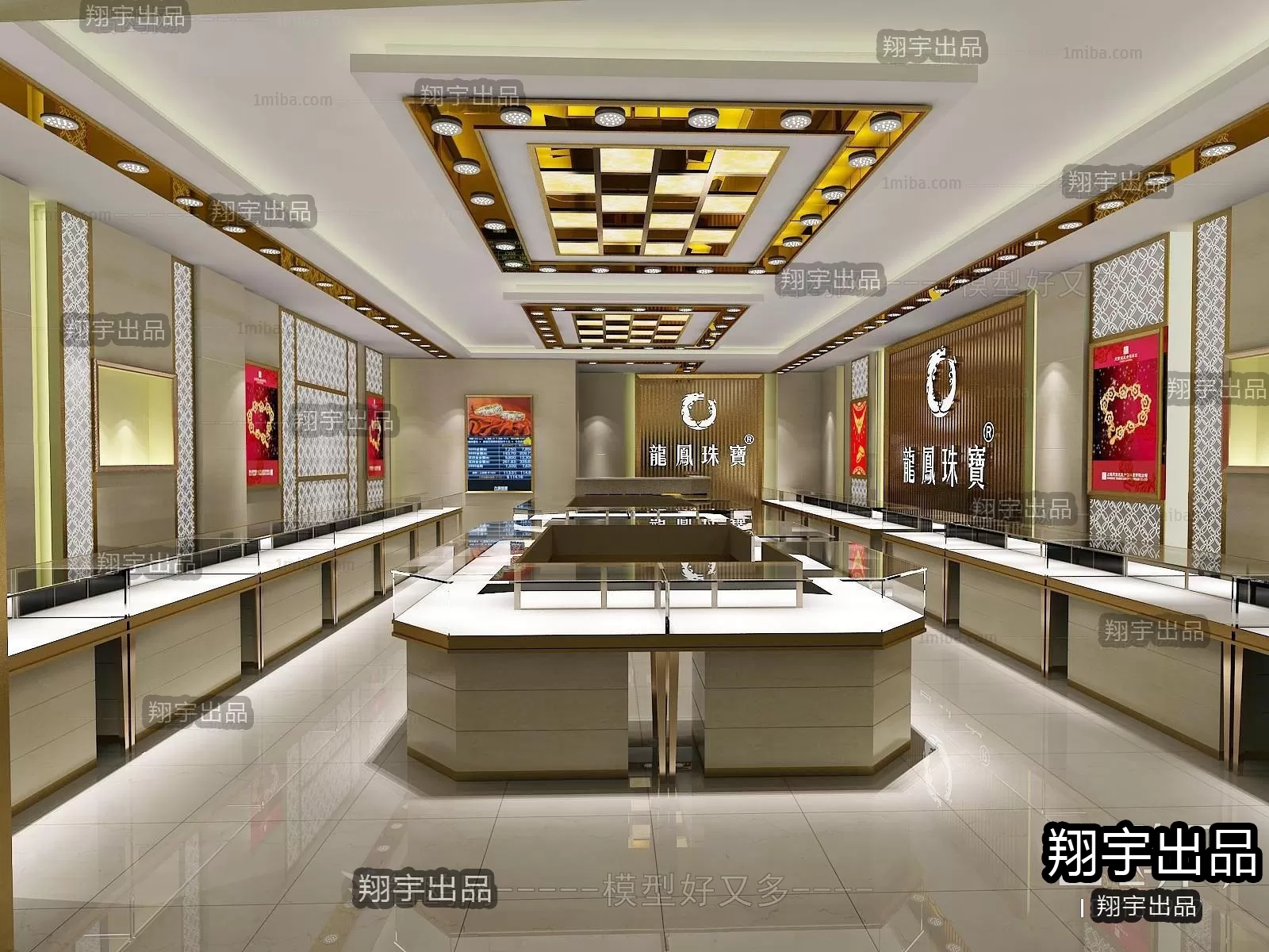 3D RETAILS INTERIOR (VRAY) – JEWELRY 3D SCENES – 025